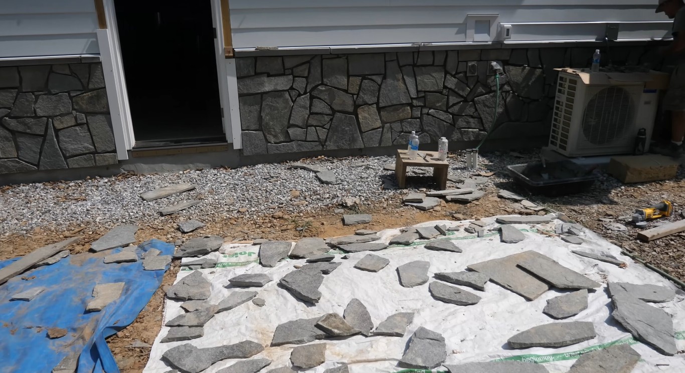 Custom stone and paver patio installation in Beaumont, TX